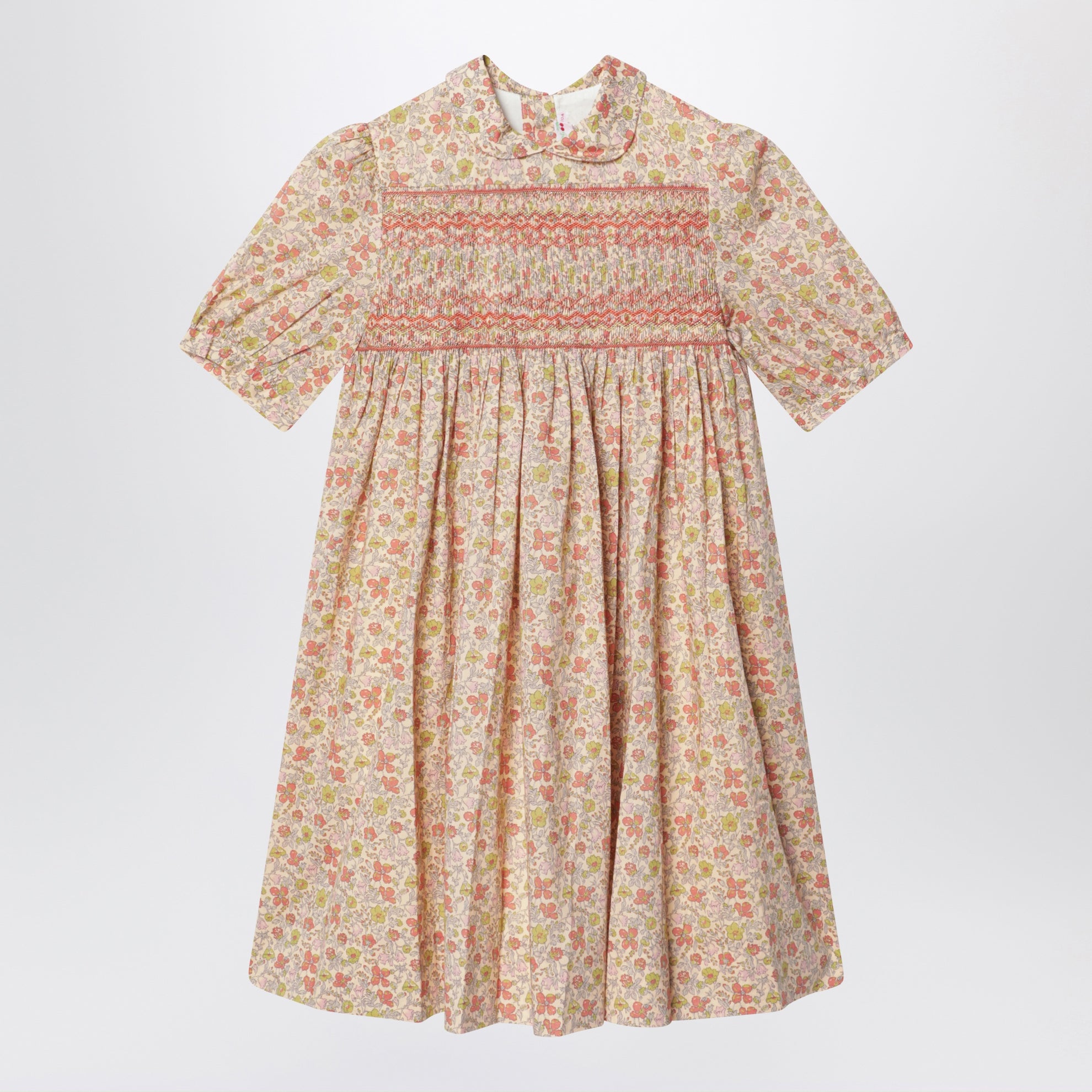 Bonpoint Liberty print smocked dress