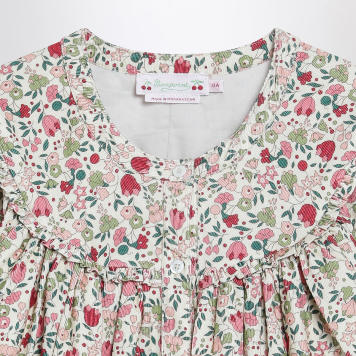Robe Mavis rose à imprimé floral