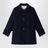 Cappotto Toscane blu navy in lana e cotone