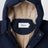 Blauer wattierter Tagonfly Overall aus wasserabweisendem Flanell