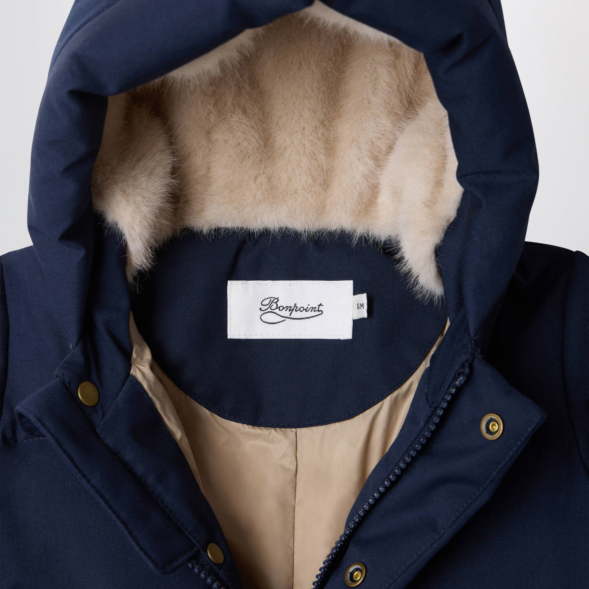 Blauer wattierter Tagonfly Overall aus wasserabweisendem Flanell