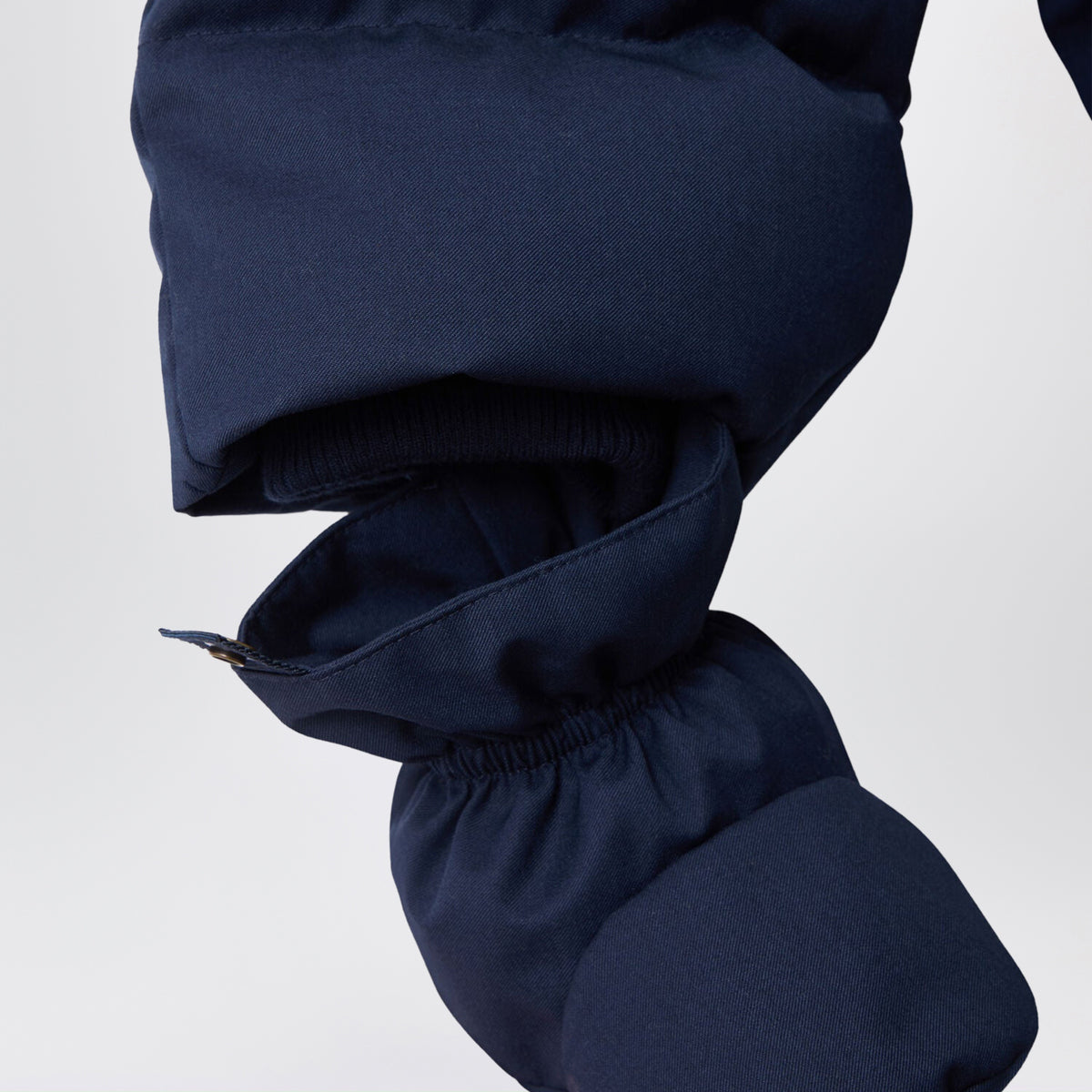 Blauer wattierter Tagonfly Overall aus wasserabweisendem Flanell