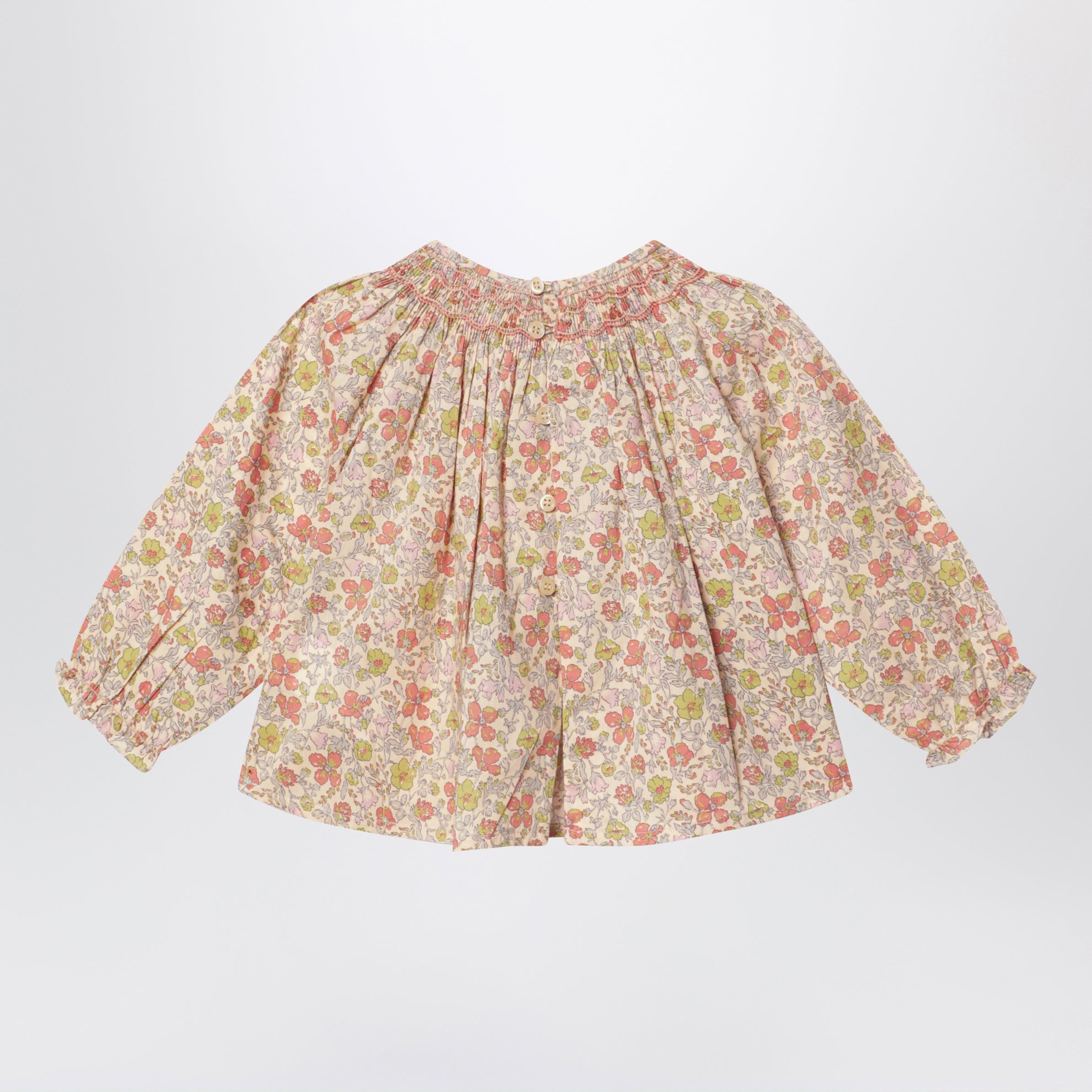 Camicia rosa in tessuto Liberty