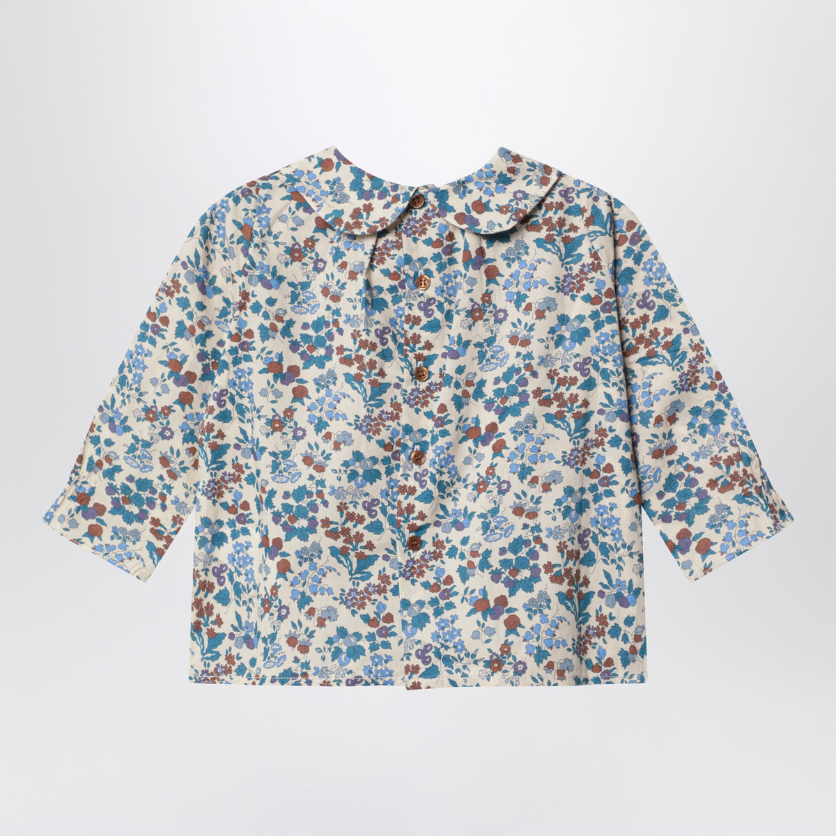 Cotton blouse with floral print