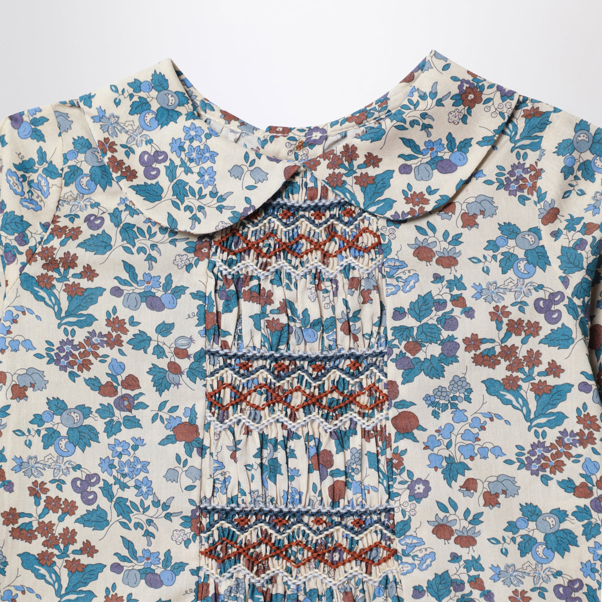 Cotton blouse with floral print