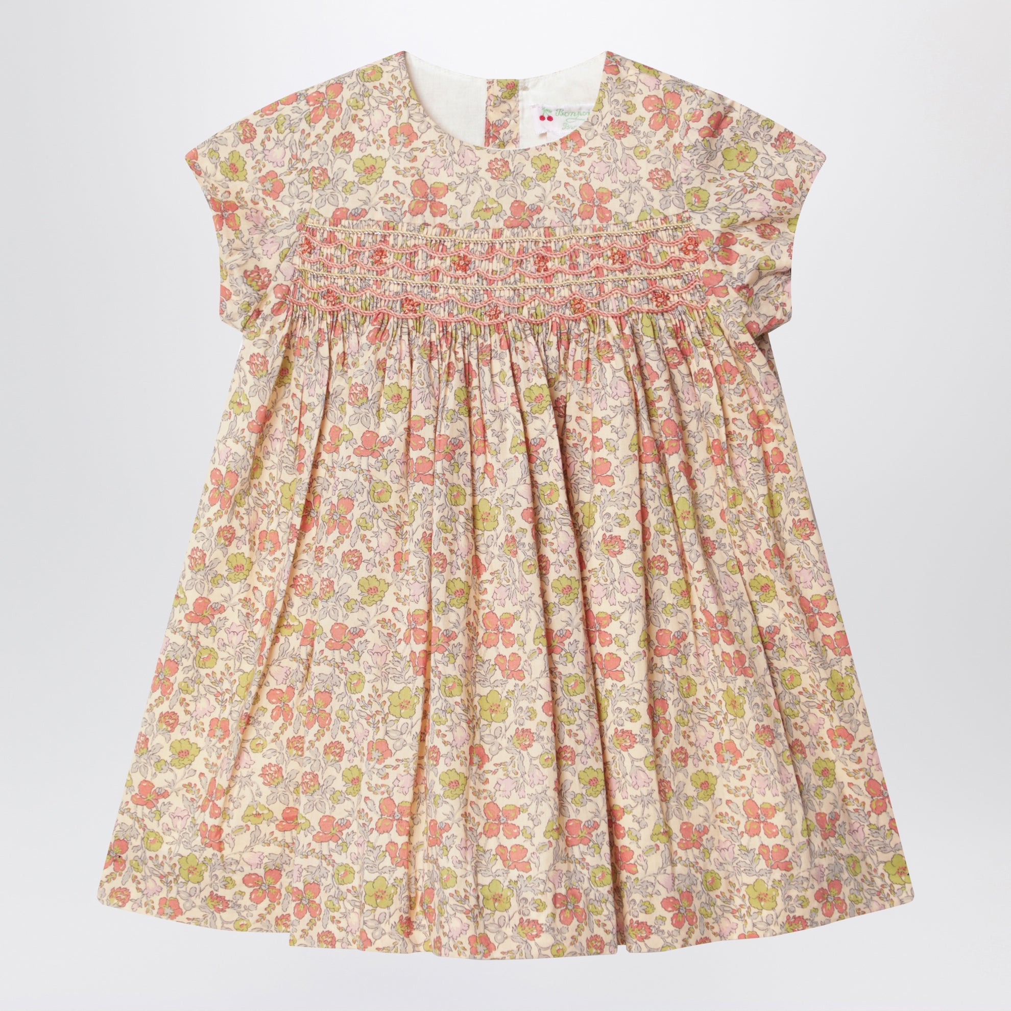 Abito con smock in tessuto Liberty