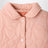 Reversible Juno quilted jacket in pink with cherry motif
