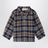 Nathan blue checked shirt in organic cotton