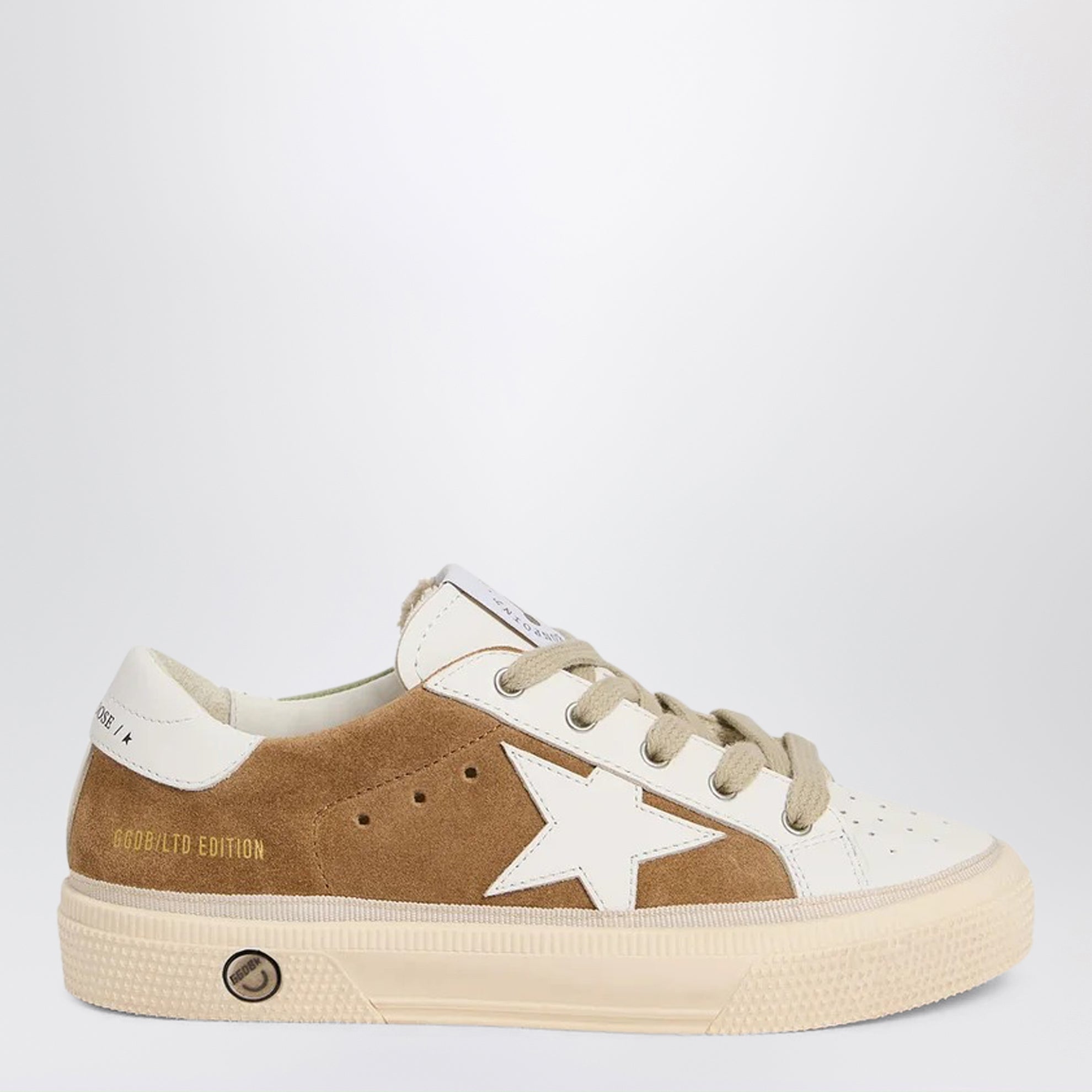 Beige leather May sneakers Bonpoint x Golden Goose