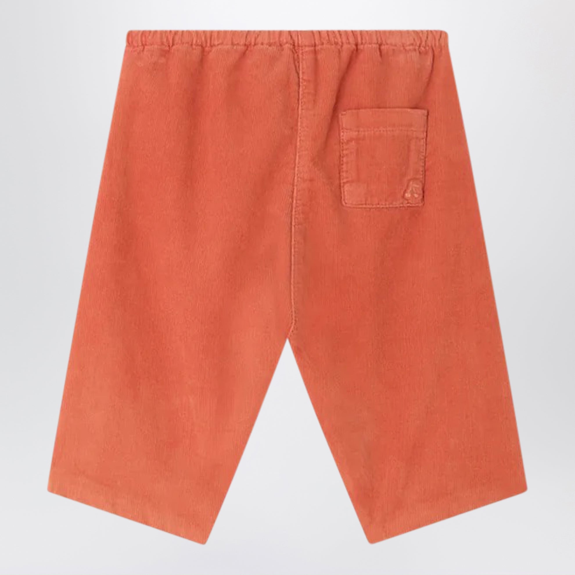Orangefarbene Dandy Hose aus Baumwollcord