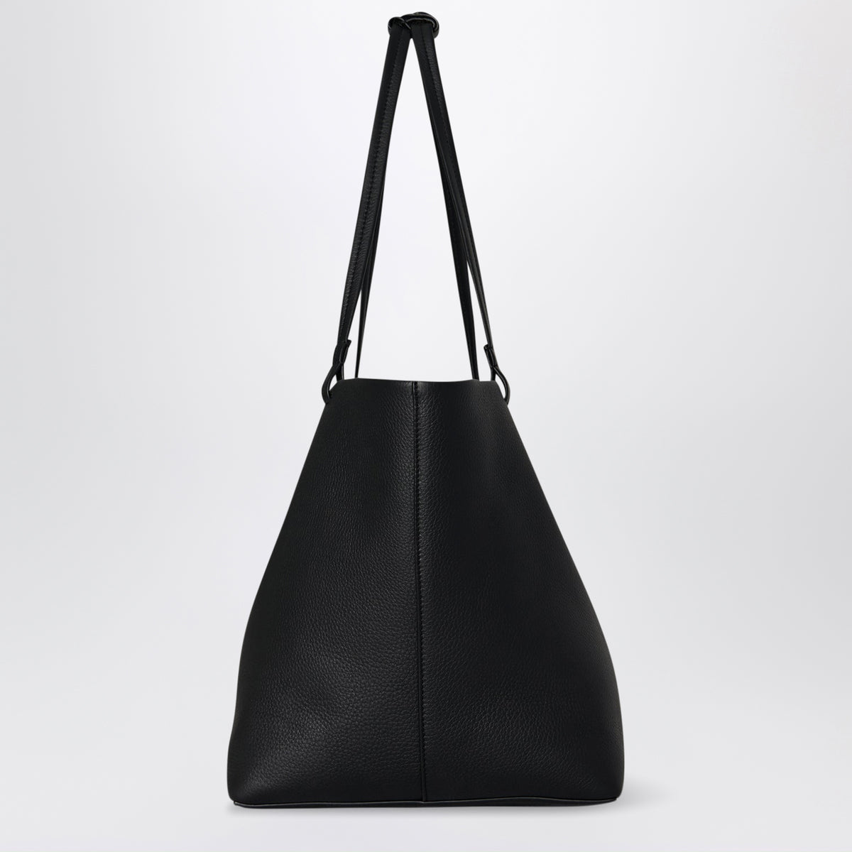 Borsa Park Tote Three nera in pelle martellata