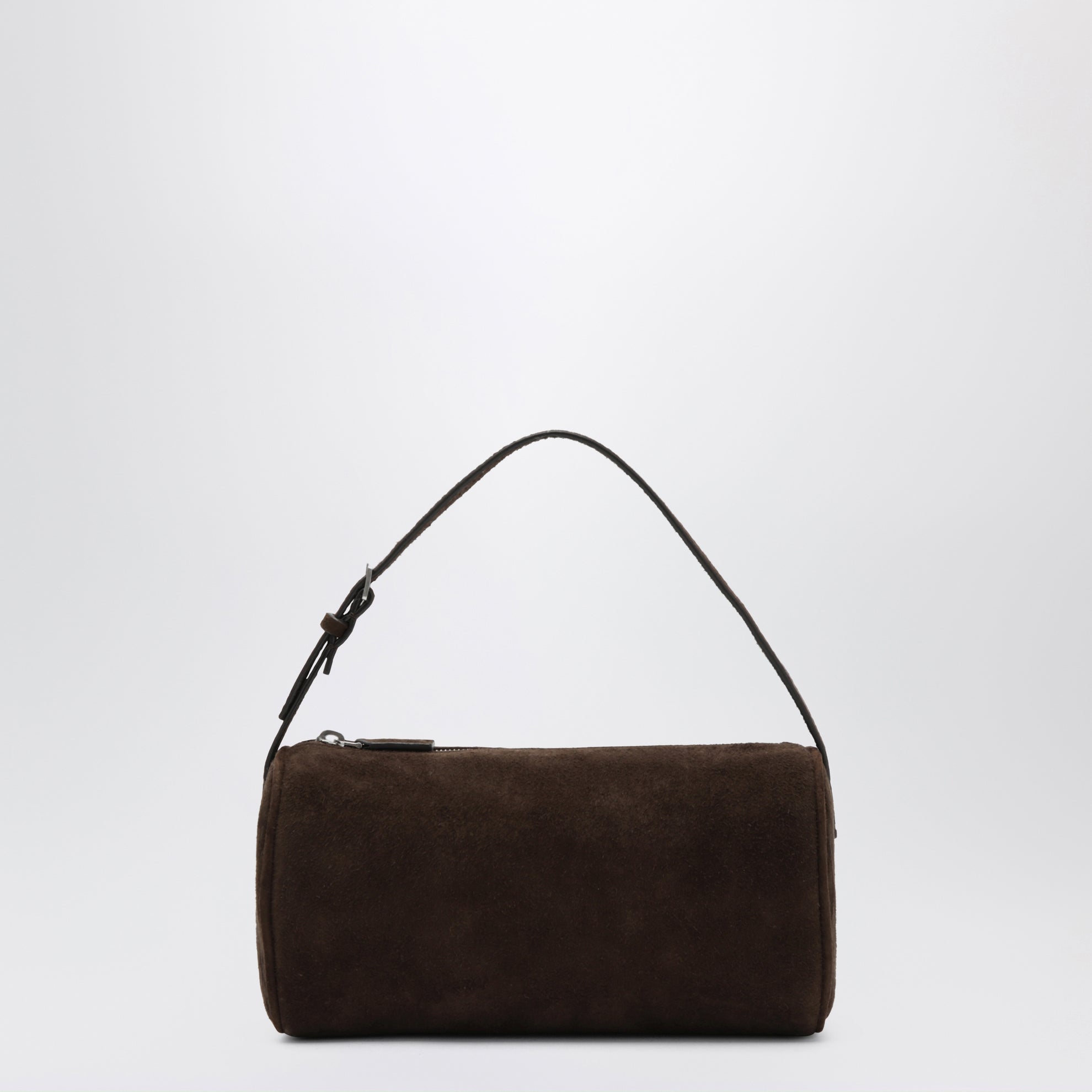 Borsa 90s in pelle scamosciata color mocha