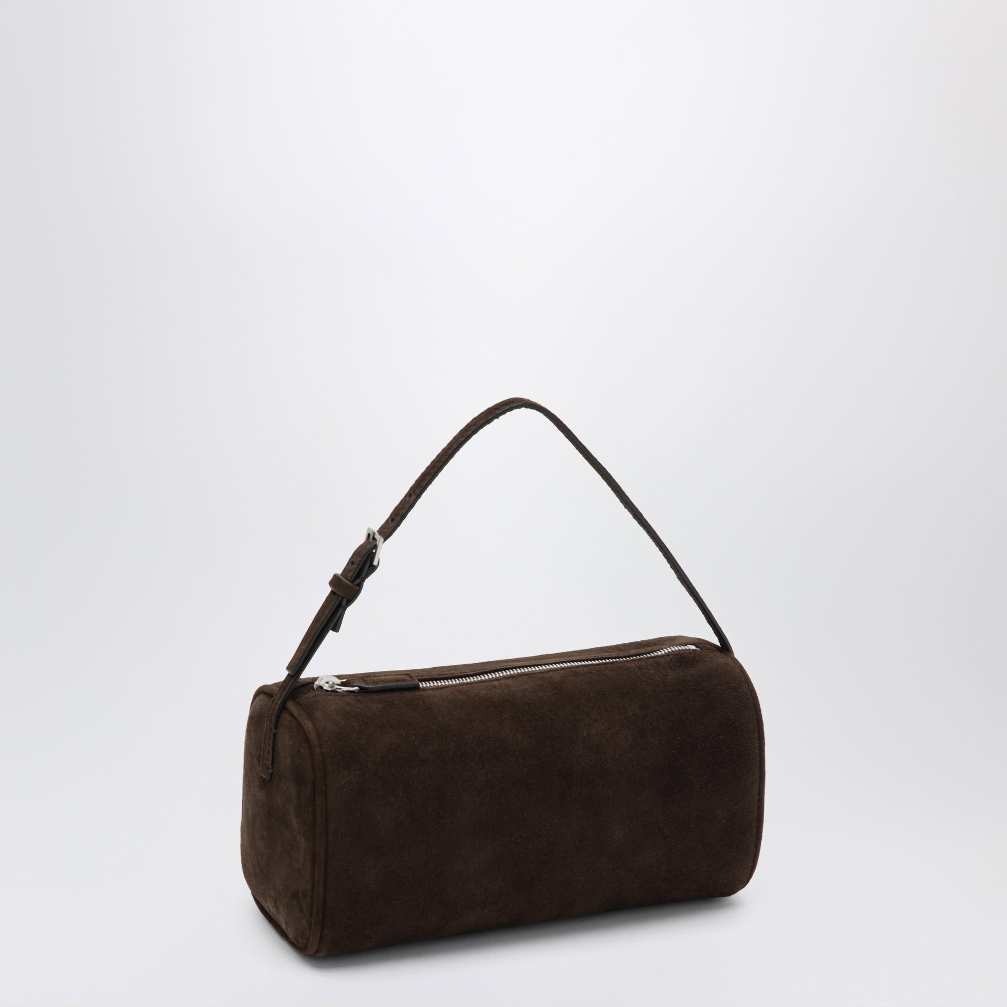 Borsa 90s in pelle scamosciata color mocha