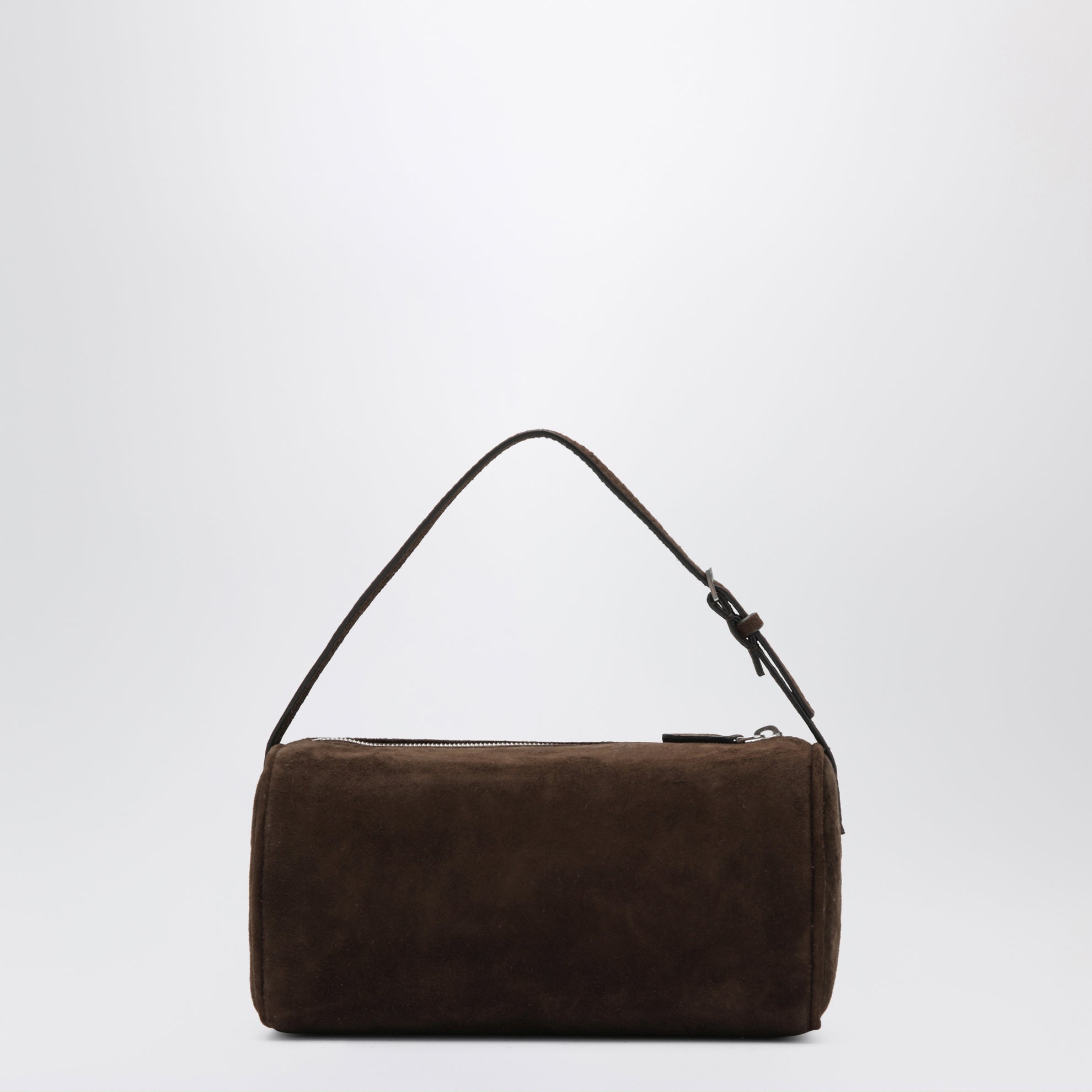 Borsa 90s in pelle scamosciata color mocha