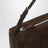 Borsa 90s in pelle scamosciata color mocha