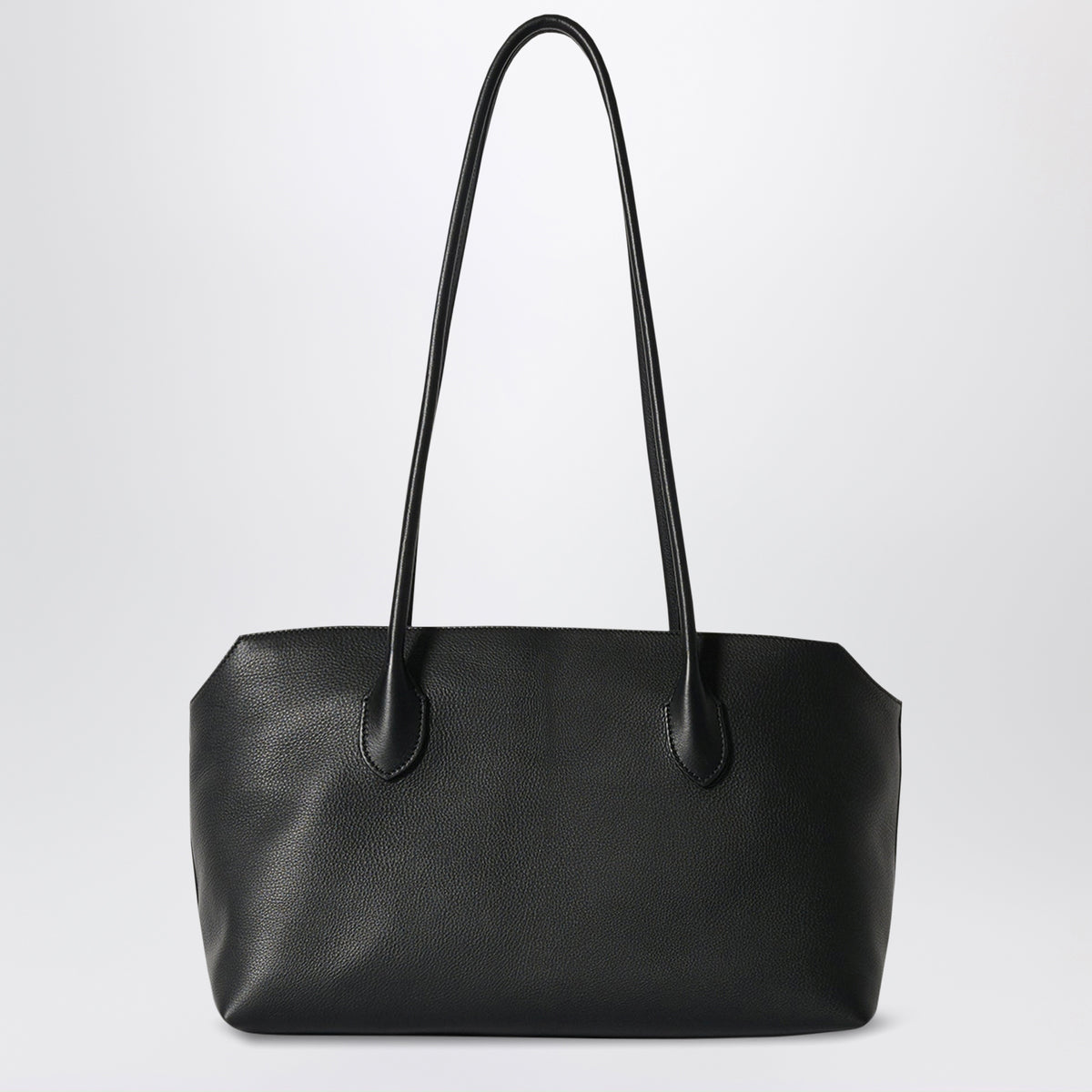 Borsa a spalla Terrasse nera in pelle di vitello
