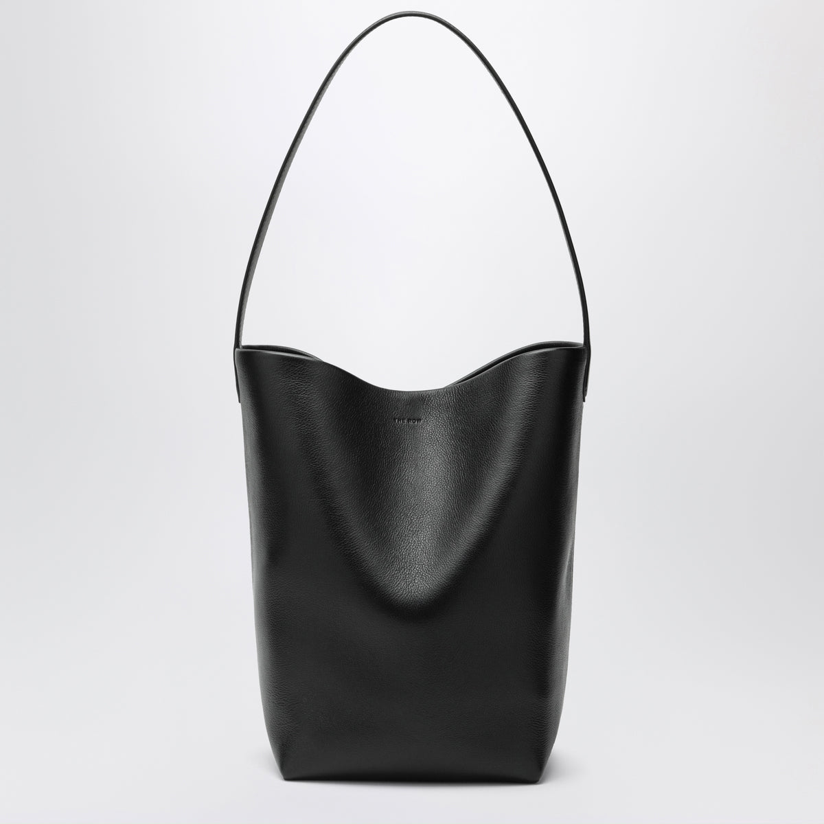 Mittelgroße Tote Bag N/S Park in Schwarz aus Kalbsleder