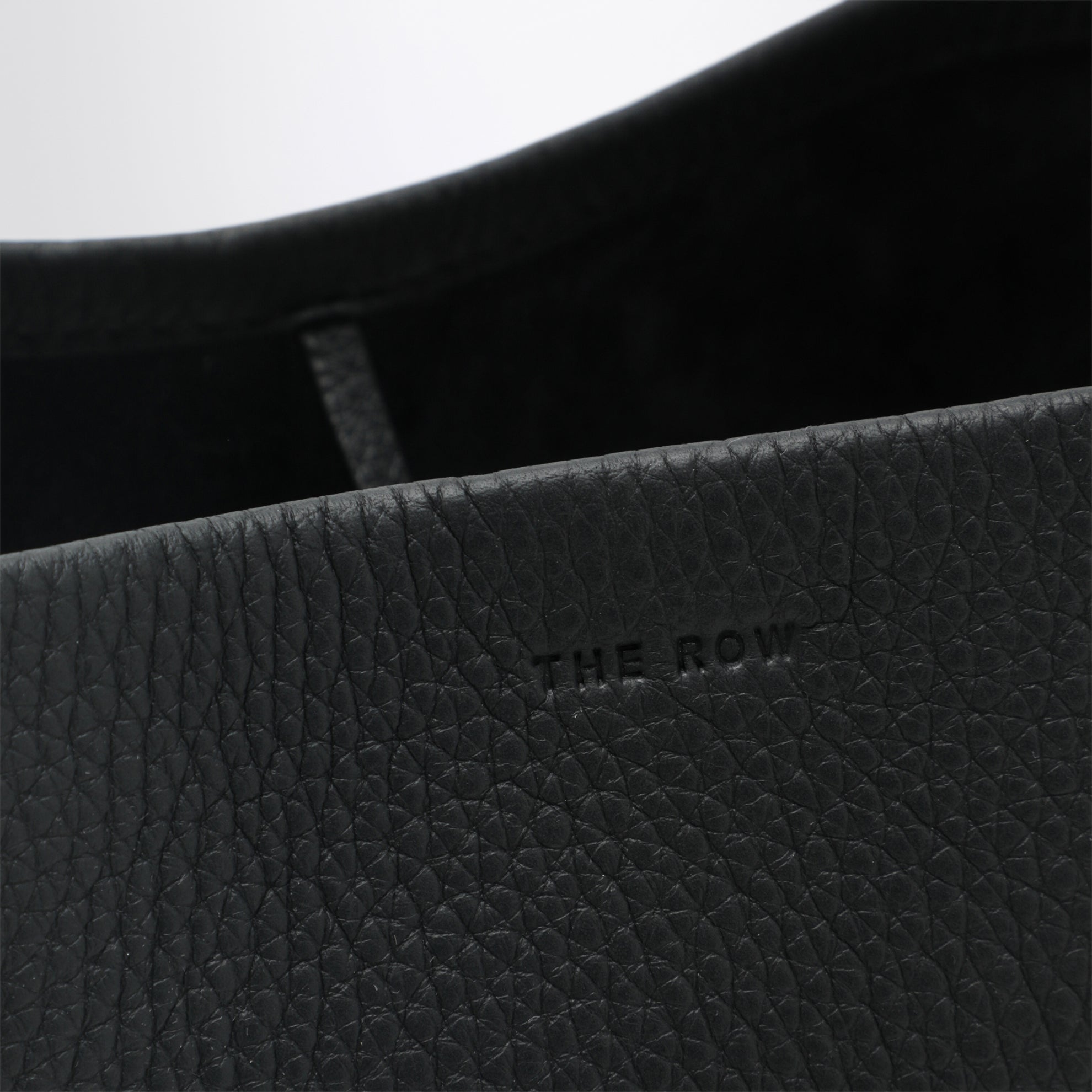 Petit cabas Park Tote en cuir de veau grainé bleu