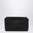 Black leather clutch bag