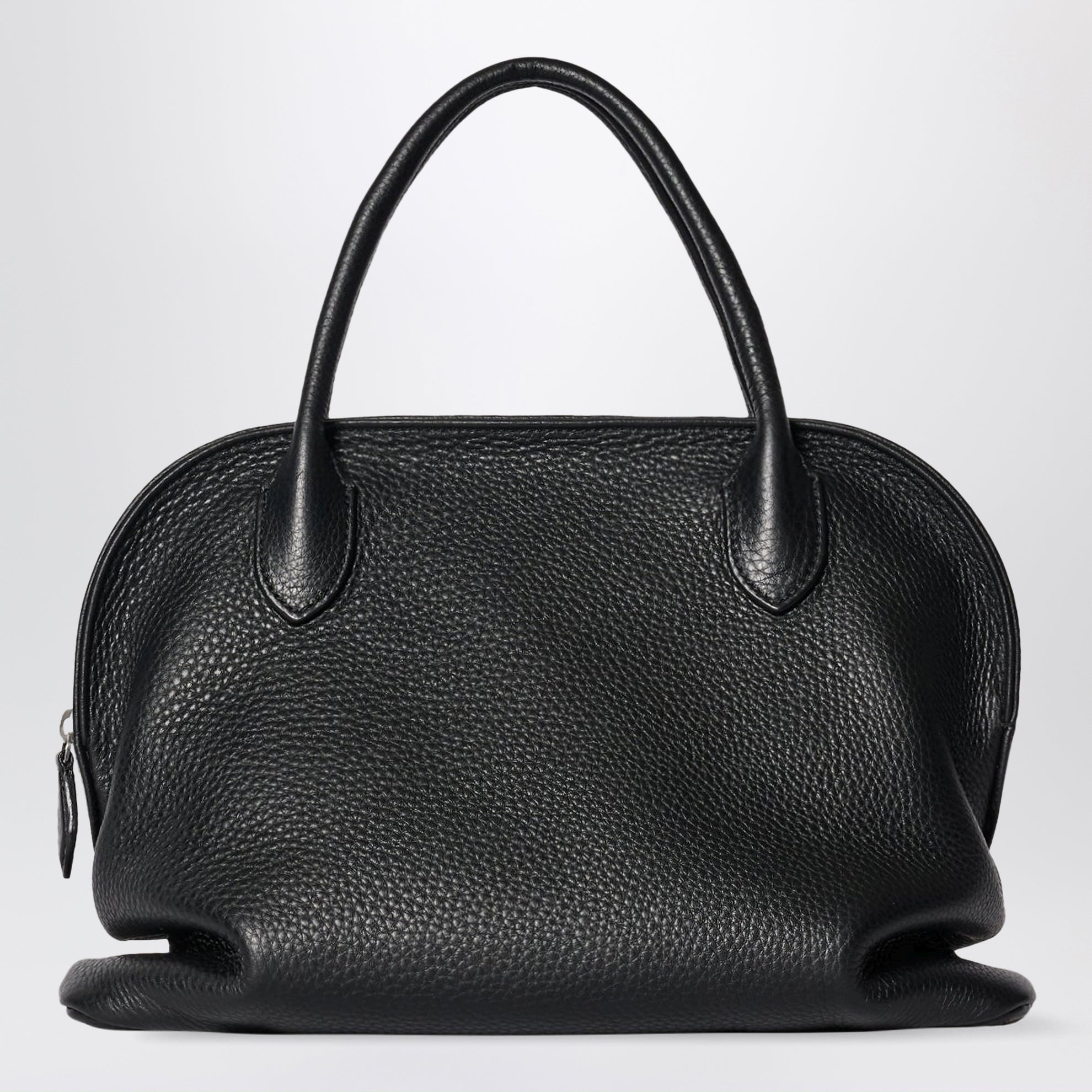 Agnes 12 black bag in calfskin leather