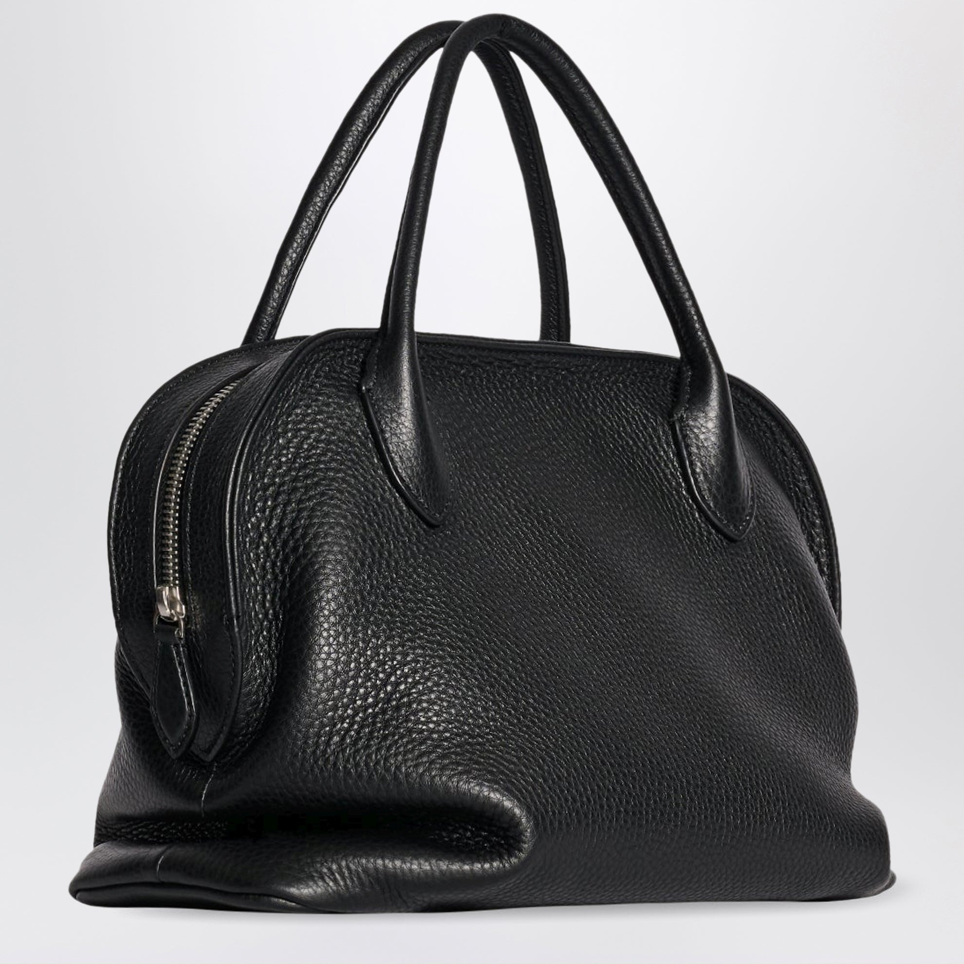Agnes 12 black bag in calfskin leather
