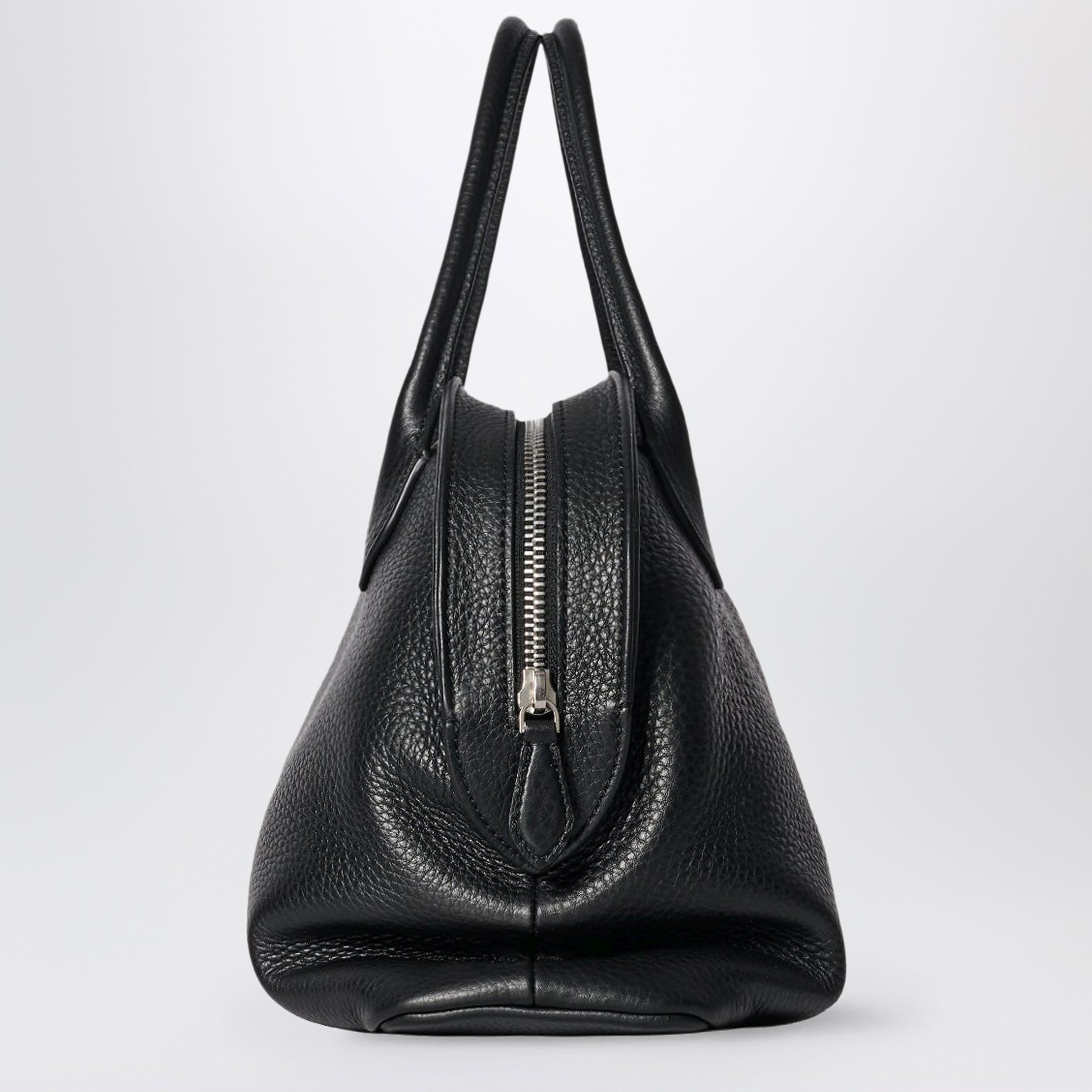 Agnes 12 black bag in calfskin leather