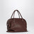 Sac à main Agnes en cuir de veau lustré bordeaux