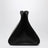 Black leather Peggy Clutch