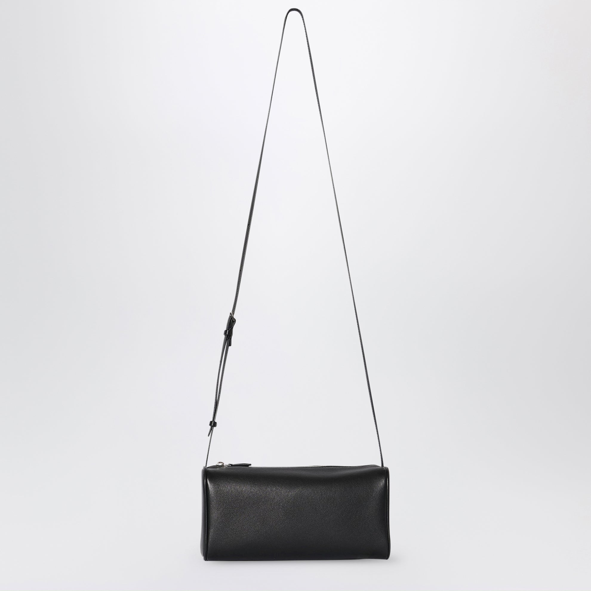 90's leather shoulder bag in black lambskin