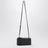 90's leather shoulder bag in black lambskin