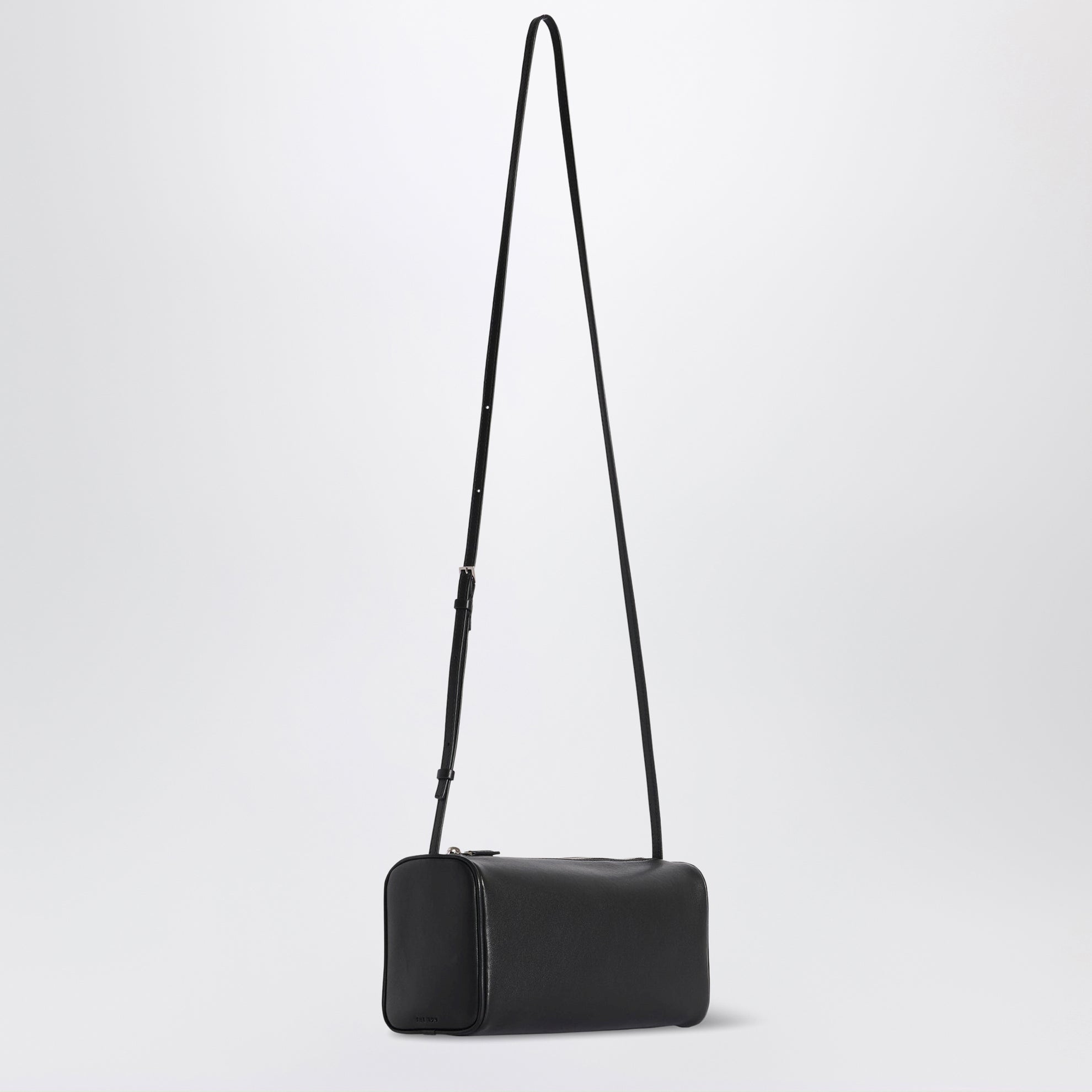 90's leather shoulder bag in black lambskin