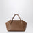 Borsa bauletto Terrasse in pelle di vitello marrone