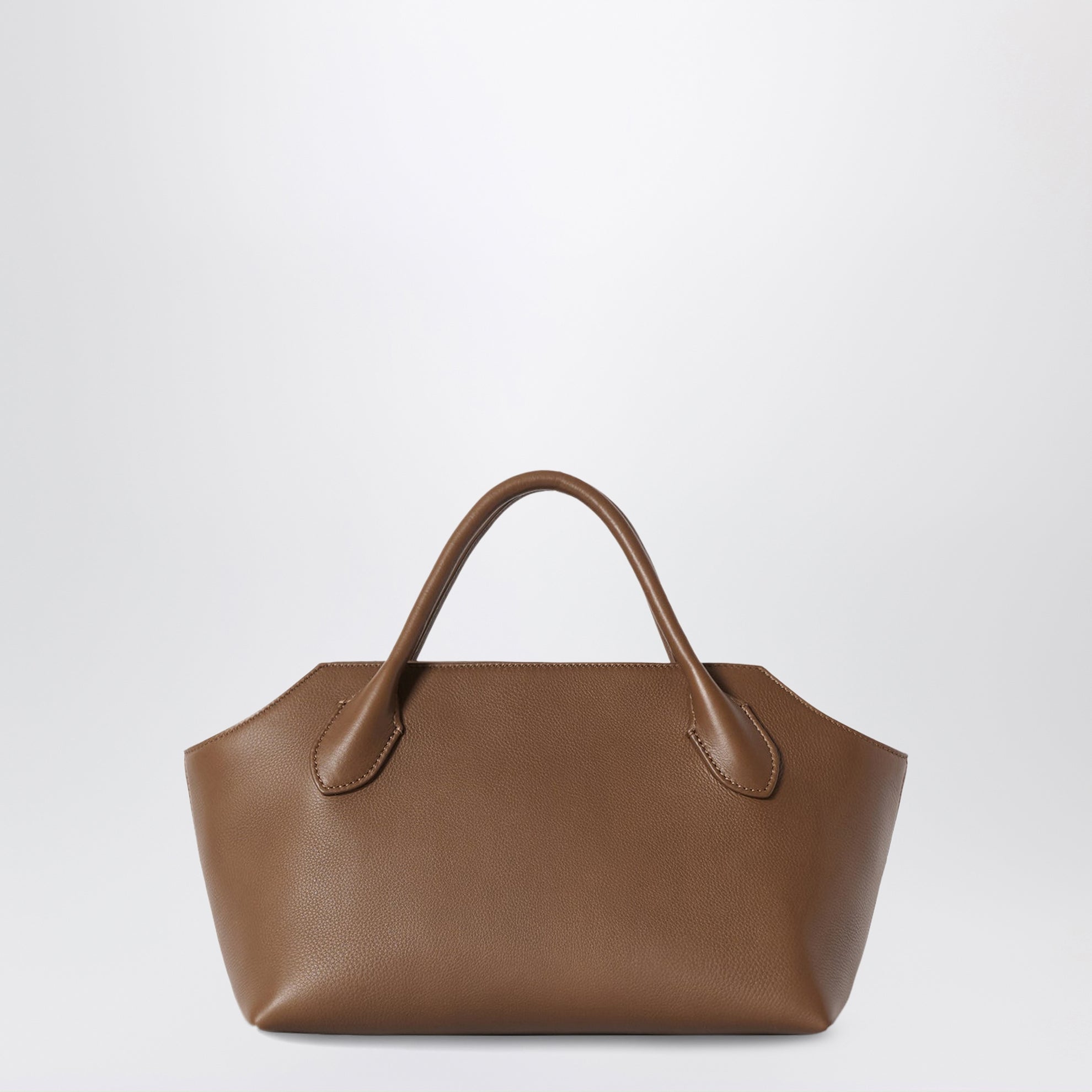 Borsa bauletto Terrasse in pelle di vitello marrone