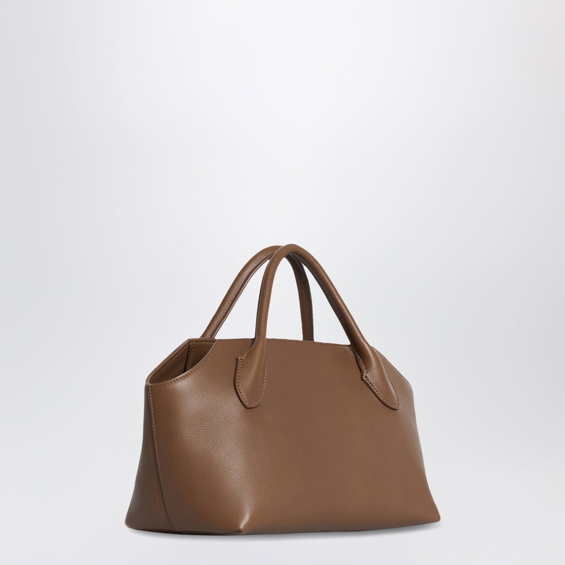 Borsa bauletto Terrasse in pelle di vitello marrone