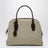 India 12 natural/brown canvas and leather bag