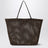 Borsa tote Barn in nylon crochet marrone scuro