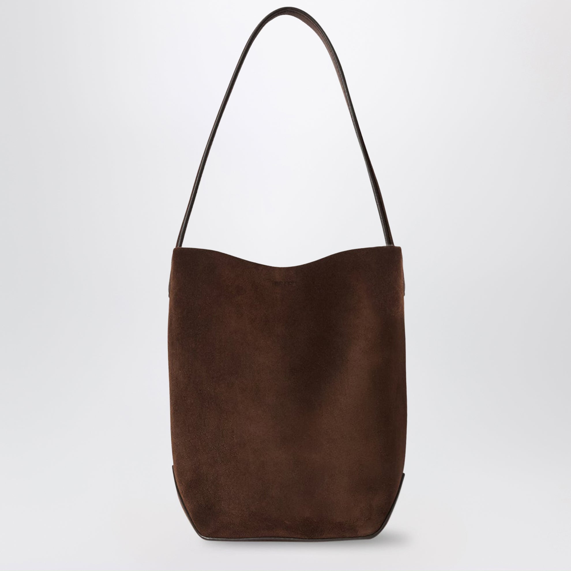 Small Park Tote Edge suede leather tote in brown