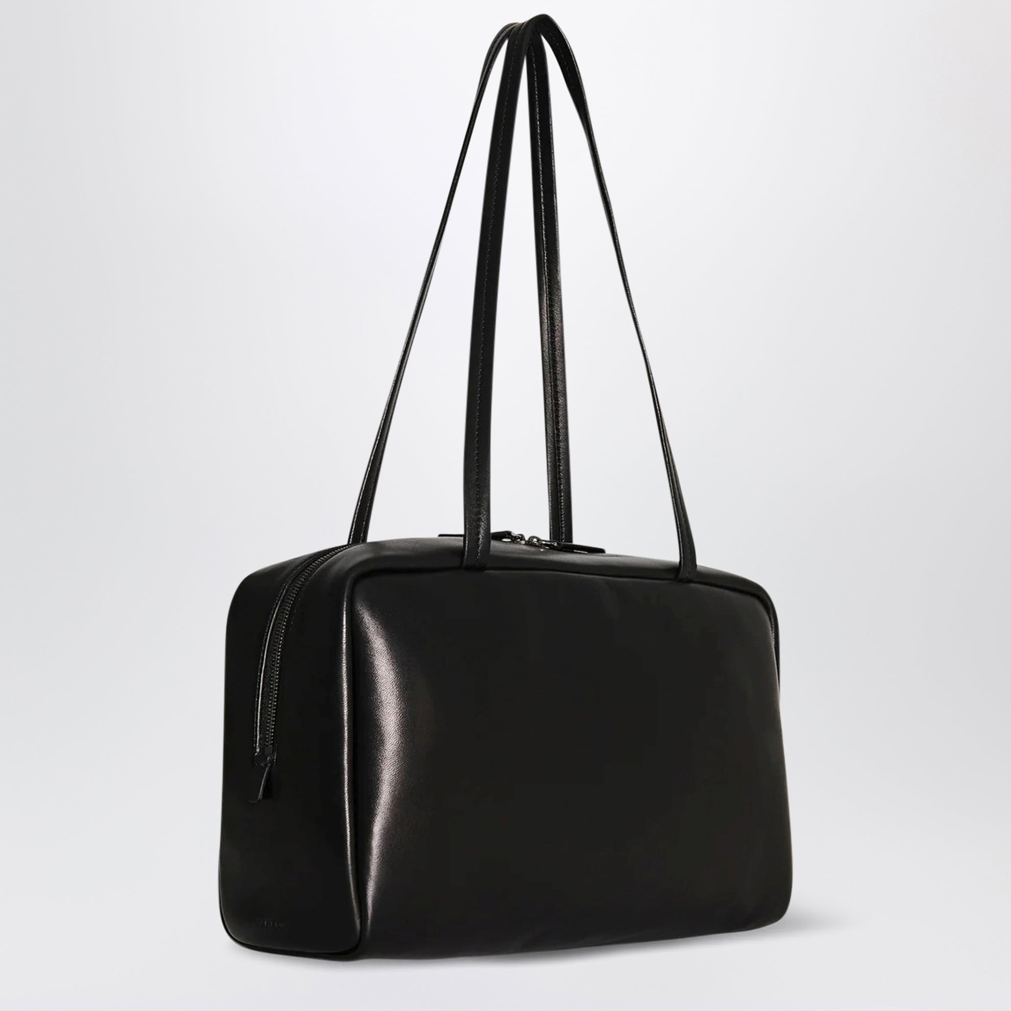 Borsa Astra nera in pelle nappa