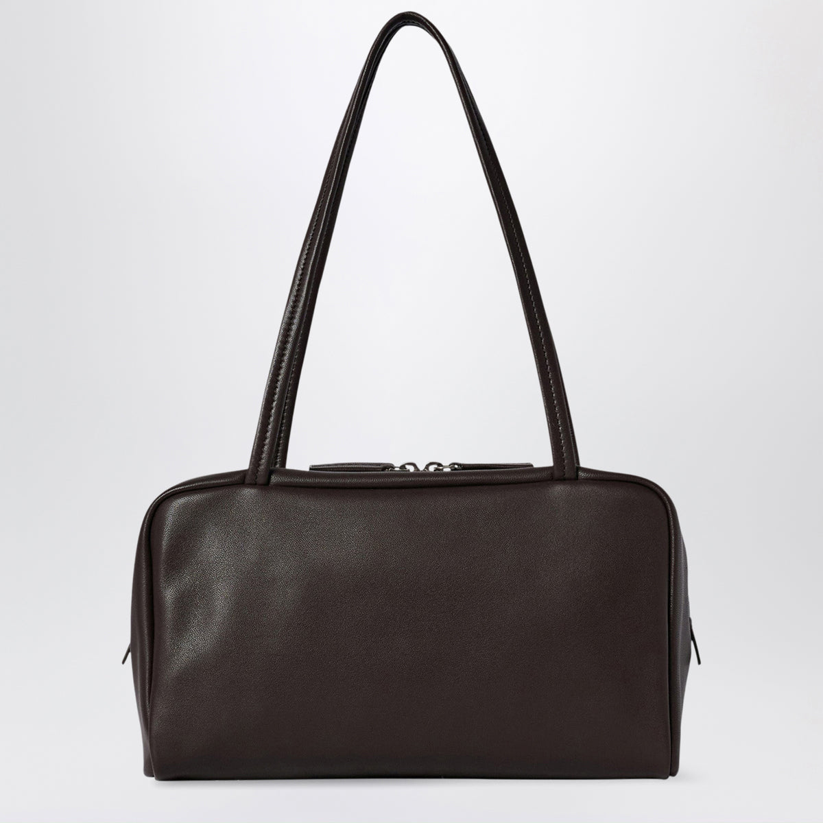 Dark brown Astra bag in nappa leather