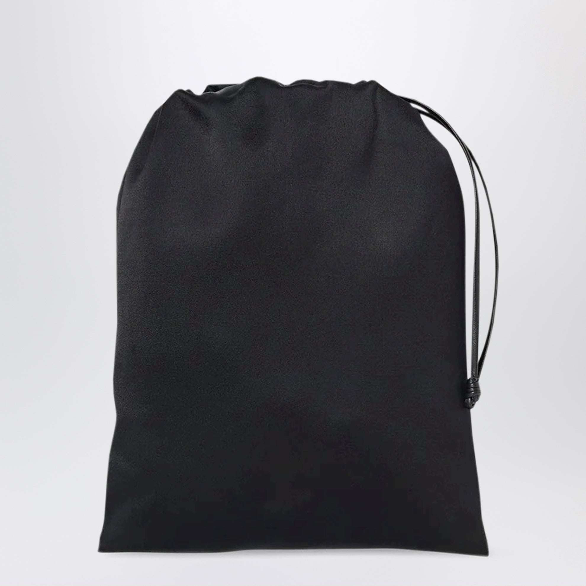 Pochette Ray nera in raso di seta