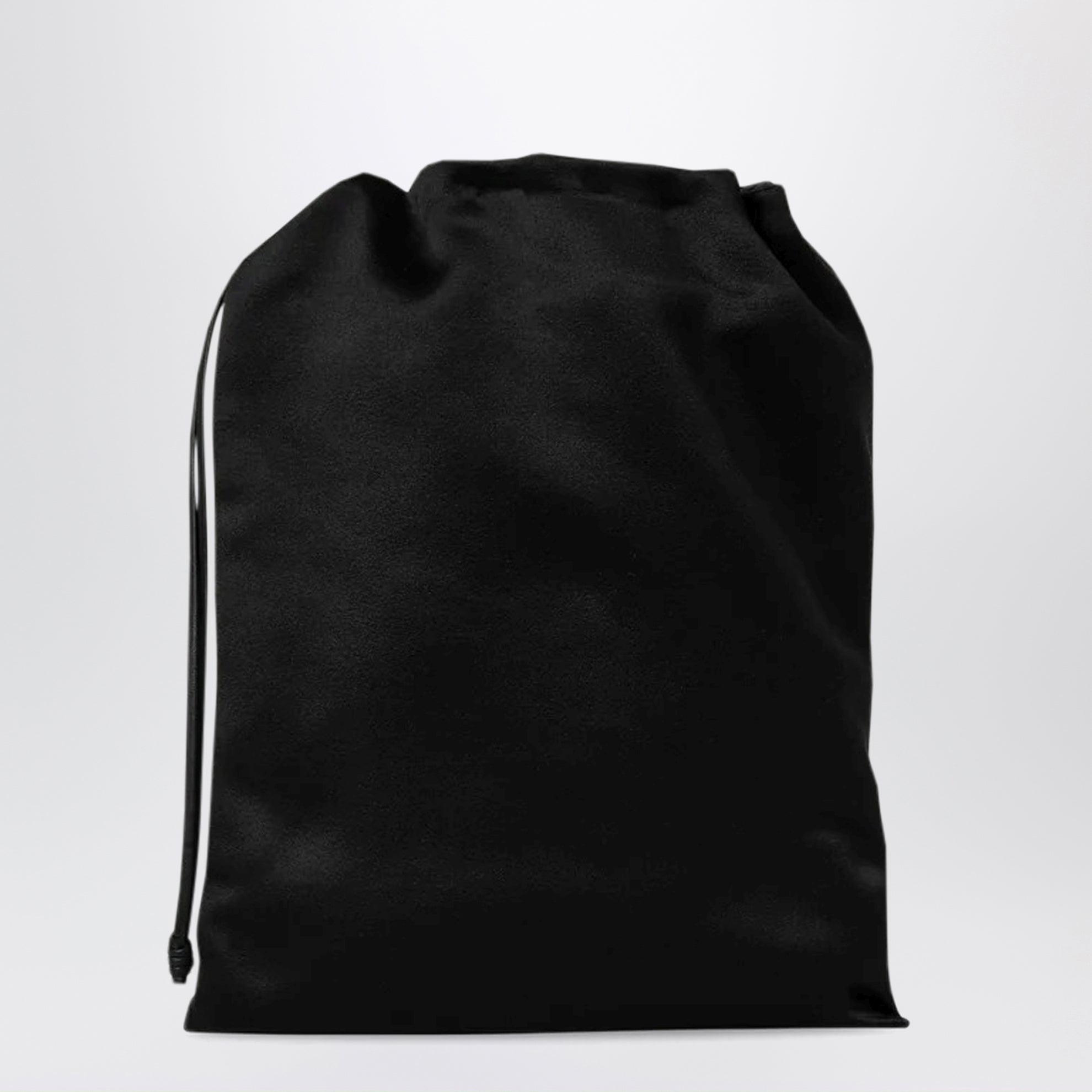 Pochette Ray nera in raso di seta