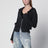 Cardigan style sweat en mélange d’alpaga gris