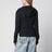 Grey Alpaca-Blend Sweatshirt Cardigan