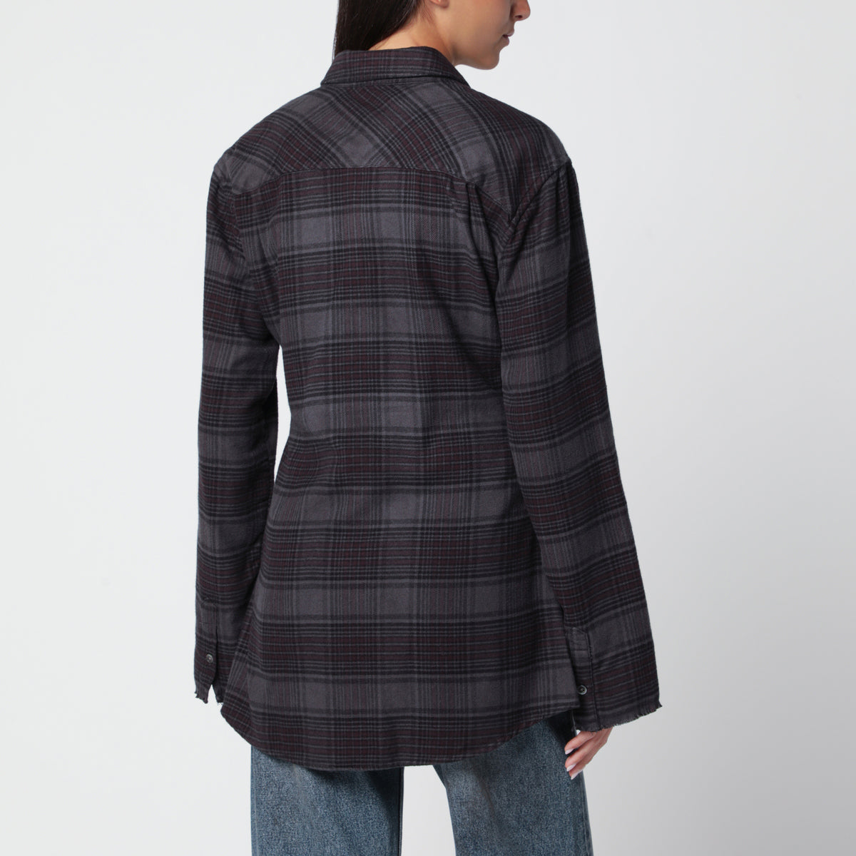 Camicia Daisy a quadri in flanella di cotone