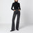 Black washed-effect Boot Cut jeans
