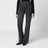 Black washed-effect Boot Cut jeans