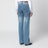 Jeans blu con pannelli patchwork