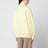 Cardigan con zip color burro in cashmere e lana