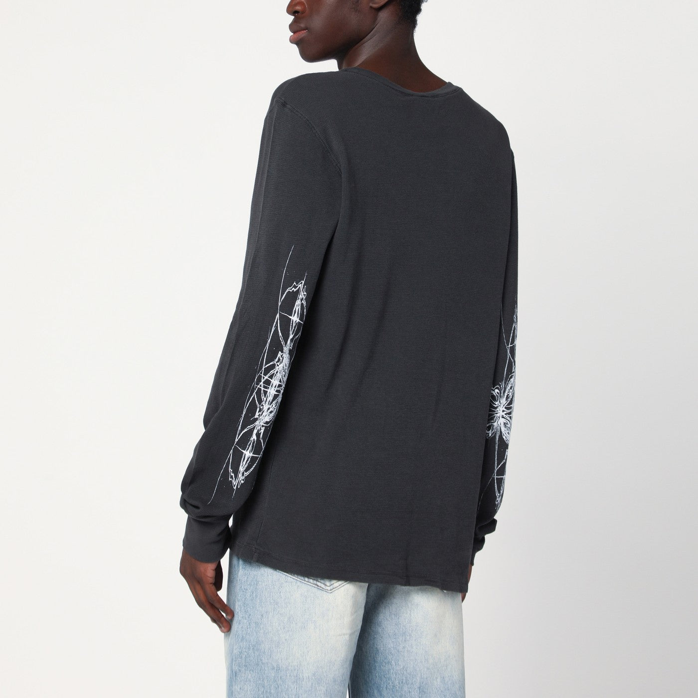 Maglia girocollo Vintage Black in cotone