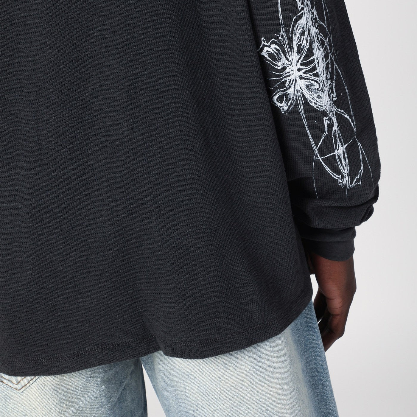 Maglia girocollo Vintage Black in cotone